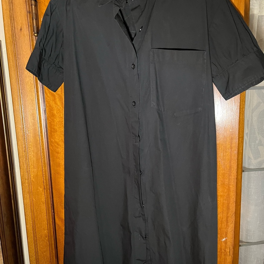 Banana Republic Black Button Down Dress Casual